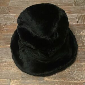 Elegant Black Faux Fur Hat
